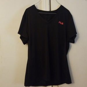 Black Fila workout Shirt